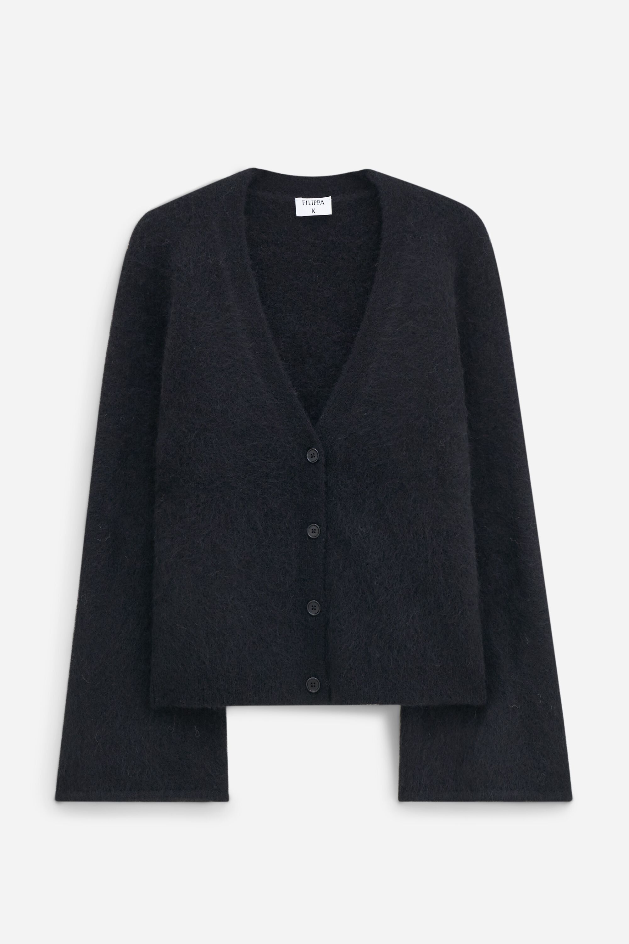 sk.0002dSS24-black x black Cardigan (bone) Lonely Souls 2024